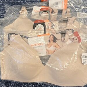Warner's Women's Blissful Benefits Beige Bra